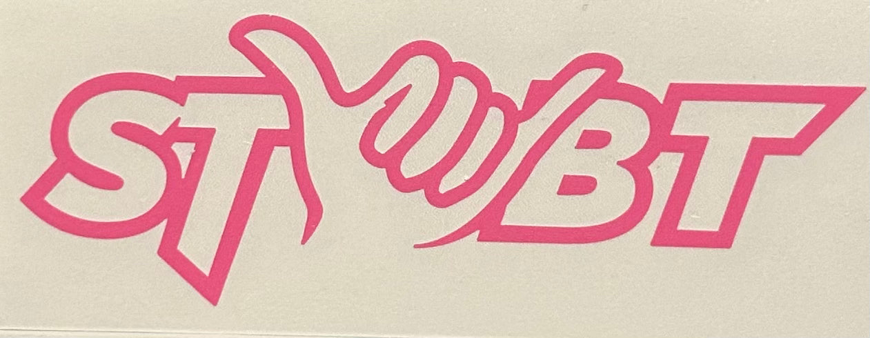 STMBT Pink Transfer Sticker - 5 x 2 inches