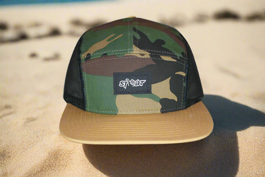 STMBT Camo 5 Panel Trucker